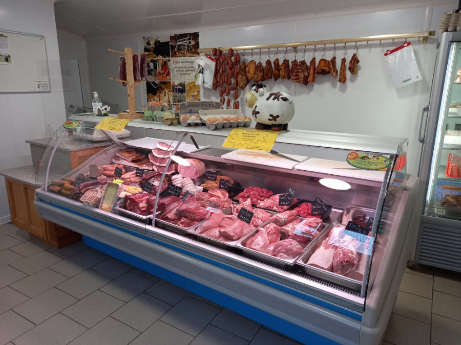 Vitrine de vente à la ferme